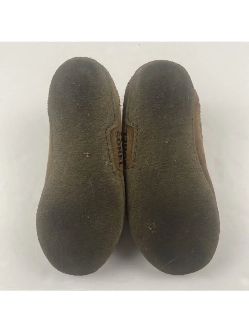Sorel Manawan II Suede Moccasin Slippers Men’s 7 Sherpa Lined Brown Comfort